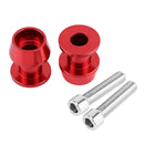 2pcs Motorcycle CNC Swingarm Swing Arm Spools Sliders Stand Bobbins 8mm Red