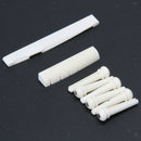 Set of Rosewood Bridge/Bridge Endpin Pins/Bone Saddle Nut Carved for Guitar
