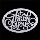 Thank you Oval Metal Cutting Dies Stencil For Scrapbooking DIY Album Card JR