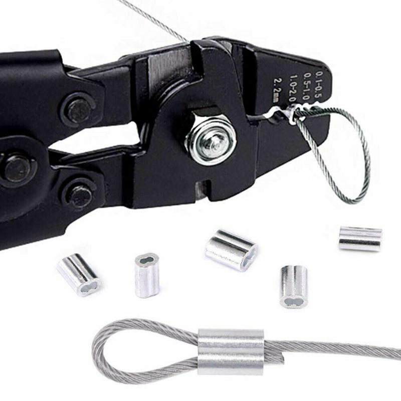 151pcs/set Crimping Tool Kit Carbon Steel Wire Rope Barrel Ferrule Terminal