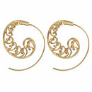 Ethnic Bohemian Drop Earrings For Women Spiral Earrings Exaggerated Whirlpo