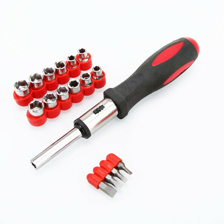 52Pcs Screwdriver Bits Sets Multifunctional Detachable Ratchet Handle Screw F8V3