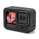 Silicone Housing Cover for GoPro Hero 9 with Lens Cap + Lanyard (Black) A