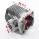 44mm Cylinder Piston Head Gasket Top End Kit Universal Fit for 49cc 2-Stroke