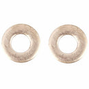 50PCS 12mm OD 6mm ID 2mm Thick Copper Flat Washer Oil Brake Line Seal F2H4