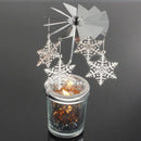 Rotary Spinning Candlestick Tealight Candle Holder Metal Tea Light Holders