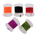 5 Cards Fly Tying Tinsel Chenille Line Flash Line for Lure Bait Making DIY