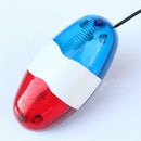 6 LED Bike Police Front Light Warning Siren Cycling Electric Horn Bell