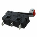 AC 250V 5A SPDT 1NO 1NC Momentary Hinge Roller Lever Micro Switches 3 Pins
