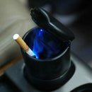 Portable Car LED Light Ashtray Auto Home Travel Cigarette Ash Holder Cup Black