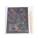 50pcs 32K Scratch Art Paper Drawing Kit DIY Doodle Template Painting Toys