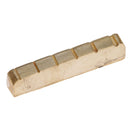 Brass Guitar Saddle Nut Slotted for Musical Instrument 6-String Folk Guitar