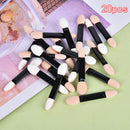 20pcs Nail Mirror Glitter Brush Sponge Puff Eyeshadow Stick Makeup Manic- OZ