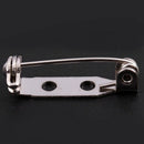 100 x Brooch Bar Backs Safety Pins Badge Fasteners For Jewellery Findings M G7B4