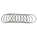 20x Wire Rope Key Ring Stainless Steel Wire Key Chain Pendant Loops Tool