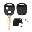2 Button Remote Key Shell Rubber Pad Switch Blade Repair Kit For Yaris OZ