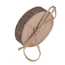 Rustic Shabby Chic Wedding Wooden Ring Pillow Ring Bearer Jute Rope Round