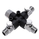 1X(3 Way Airbrush Air Hose Manifold Splitter Airbrush Accessories Multi Use