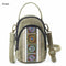 Embroidery Canvas Crossbody Bag Cell phone Pouch Coin Purse for Women Girls J5S1