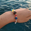 Solar System 9 Planets Universe Stars Women Office Style Natural Stones Bea S3I7