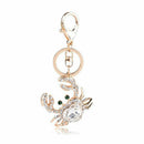 New Creative Rhinestone Crab Crystal Keychain Design Key chain Gift A6W4