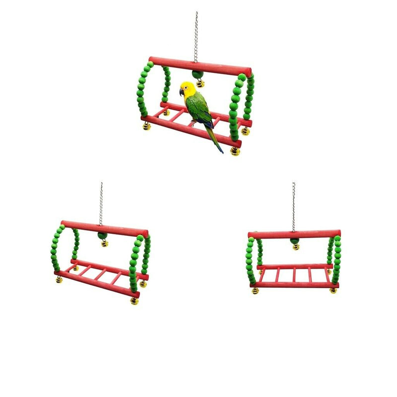 2x Parrots Perch Cockatiels Ladder Toys For Medium