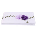 Wedding Guest Book White Lace Purple Flowers Signature Book Party Decor