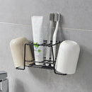 Wall-Mounted Toothbrush Holder Bathroom Teeth Brush Tooth Cup Mouth Cup Set