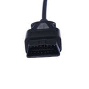 16 Pin OBD2 OBD II Adapter Cable RA Male to Female Cable Diagnostic Cable