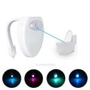 8 Colors LED Toilet Bathroom Night Light Motion Bowl Light Seat Body Sensor Lamp