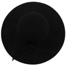Black Soft Ladies Floppy Wide Brim Cloche Fedora Dress Hat Retro Wool Bowkn S9E8