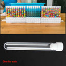 20pcs 12ml Clear Plastic Vials Lab Test Tubes with Caps Stoppers White 15x100mm