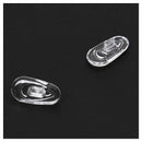 25 Pairs Silicone Eyeglass Nose Pads Oval Push On K8Q2