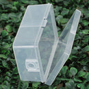 Plastic Transparent Storage Box Collection Container Case Part Box With Hook  Kw