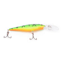 1pcs 11cm 10.5g minnow fishing lures plastic baits hard lures fishing hooks 8