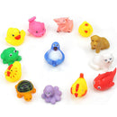 13Pcs Baby Bath Toys Squeaky Rubber Animal Floating Water Kids Toys Tools