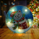 DIY Special Shaped Diamond Painting Xmas Bear Light Embroidery Home Decor