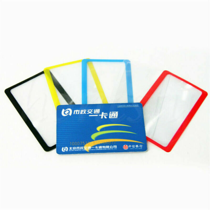 1pcs Credit Card Size 3*Magnifier Reading Magnifying Glass Pocket Magnifier
