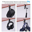 Metal Gaming Headset Hanger 360 Rotatable Desktop Headphone Hook Bracket A