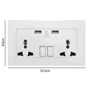 2.1A Wall Socket Dual USB Port Power Adapter Outlets Panel Universal Plug A