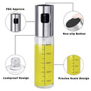 Olive Oil Sprayer Set, 100Ml 5 in 1 Oil Dispenser Glass Bottle for BBQ Sala