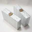 Fashion Lady Messenger Bag Elegant Acrylic Clutch Bag Retro Party Pure Whit