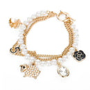 Fashion Alloy Synthetic Pearls Mix-Pattern Multilayer Exaggerated Bracelets
