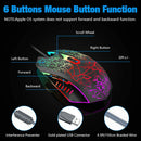 USB Wired Professional Gaming Mouse LED Backlit 2400 DPI Mice for LOL CS A