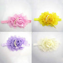 4 pcs Baby headband wrap soft head Turban hair band props for photo C9X6