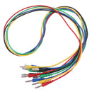 5PCS 4mm Banana Plug to Banana Plug Double End Test Lead For Multimeter 5 ColoFT