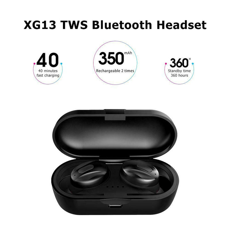 XG13 TWS Bluetooth 5.0 Earphones Wireless Stereo Headset Handsfree Earbuds
