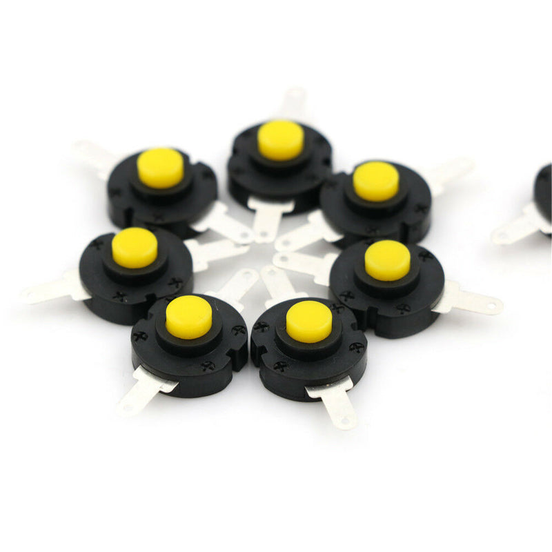10pcs Flashlight Switches DC 12V 0.5A Self-locking Micro Push Button Switch A Ew