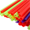 100PCS Colorful Drinking Straw Plastic Disposable Wide Straws for Milk Tea
