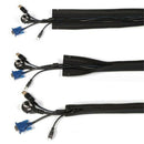 1PC Neoprene Cable Cord Management Organizer TV Wire Holder Cover Hider Sleeve